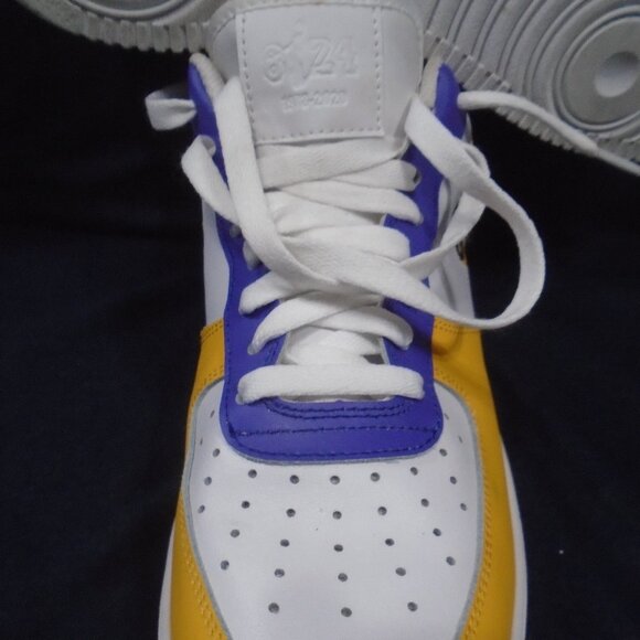 Kobe Bryant Los Angeles Lakers Purple and Gold Leather Shoes Sneakers main image 4